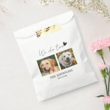 Saco de favor de casamento de estimação personaliz