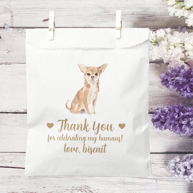 Sacolinha Saco de Favor de Casamento de Petisco para Cachorr (Criador carregado)