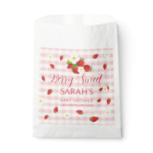 Saco de Favor de Chá de Bebê Morango Doce Fruta