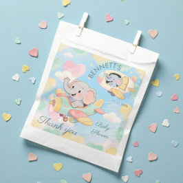 Sacolinha Saco de Favor de Chuveirinho de Bebê Elefante de A