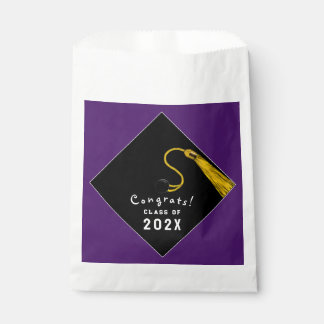 Sacolinha Saco de Favor de Graduação Roxo