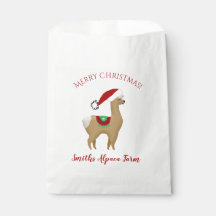 Saco de Favor de Natal da Festa de Alpaca
