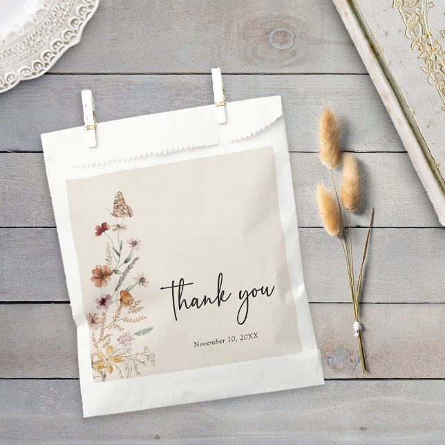 Sacolinha Saco de Favor Floral Boho (Boho Floral Favor Bag
)