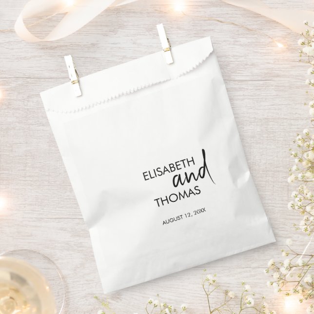 Sacolinha Saco de favor moderno simples minimalista elegante (Cortado)