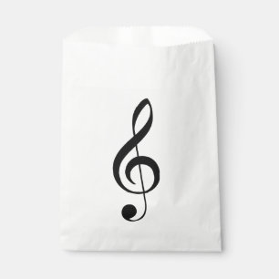 Sacolinha Saco de Favor Musical de Clef Treble
