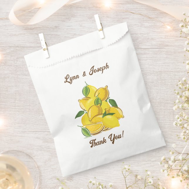 Sacolinha Saco de Favor para Festa de Verão com Limão (Cortado)