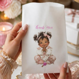Sacolinha Saco de Favor para Menina Afro-Americana