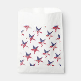 Sacolinha Saco de Favor Patriótico Estrela Bandeira American
