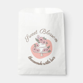 Sacolinha Saco de Favor Personalizado de Padaria Floral
