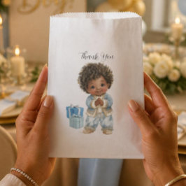 Sacolinha Saco de Favores para Bebê Afro-Americano