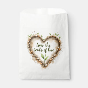 Sacolinha Saco de Favores Semeie Sementes de Amor - Coração