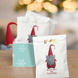 Sacolinha Saco de Favorito de Natal Alegre Gnomo Fofo