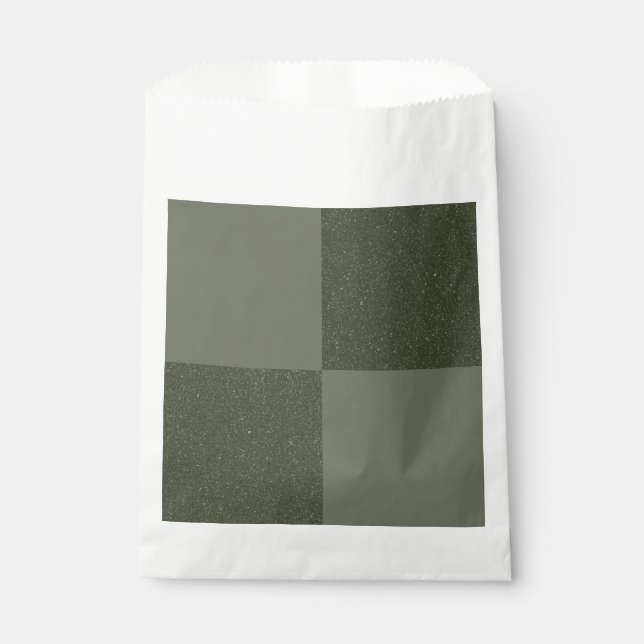 Sacolinha Saco de Favorito Xadrez Verde Musgo (Frente)