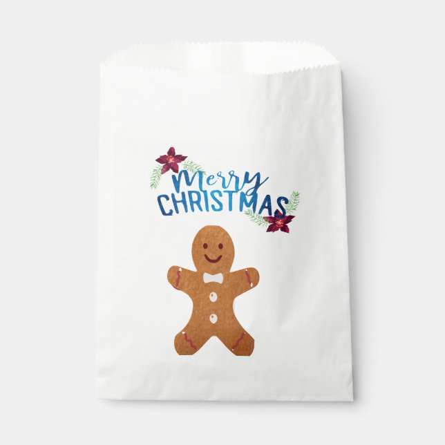 Sacolinha Saco de papel de pão de gengibre (Frente)