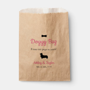 Sacolinha Saco de papel do deleite do Doggy do casamento
