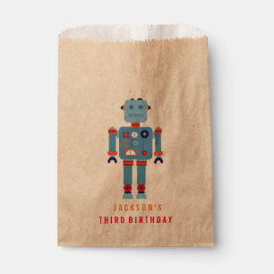 Sacolinha Saco de papel do Partido Robot Boy Favor