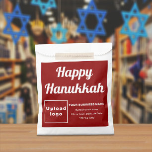 Sacolinha Saco de Papel Vermelho de Negócios do Hanukkah