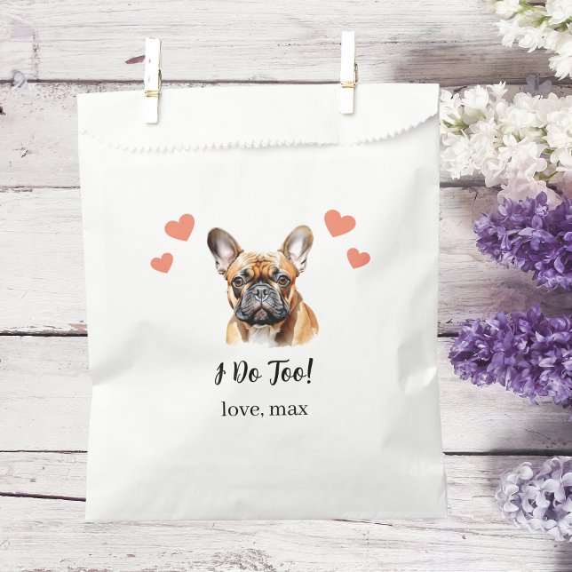 Sacolinha Saco de Presente de Casamento para Cachorro (Criador carregado)