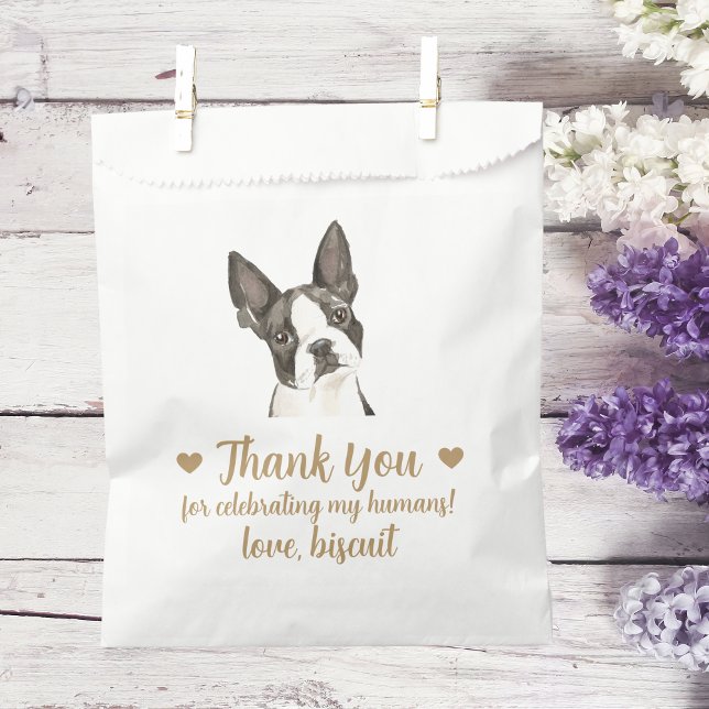 Sacolinha Saco de Presente de Casamento para Cachorro (Criador carregado)