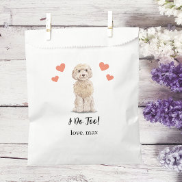 Sacolinha Saco de Presente de Casamento para Cachorro