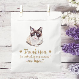Sacolinha Saco de Presente de Casamento para Gato