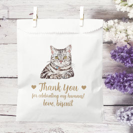 Sacolinha Saco de Presente de Casamento para Gato