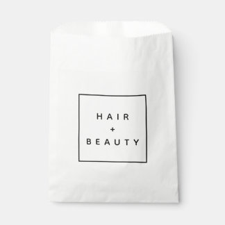 Sacolinha Saco de presente elegante de logotipo HAIR + BEAUT