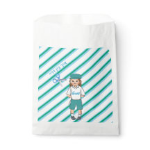 Saco de promoção do garoto verde de três anos