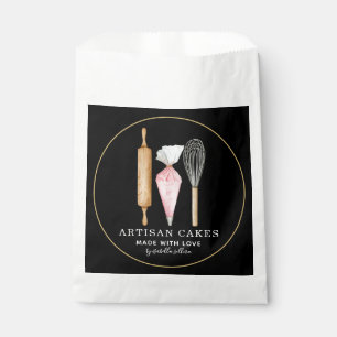 Sacolinha Saco Preto Favor Ferramentas de Confeitaria Padeir