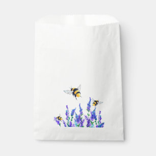 Sacolinha Sacos de Favor com Flores de Primavera e Abelhas