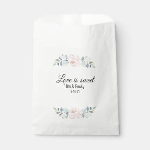 Sacolinha Sacos de Favor de Biscoito Floral Simples