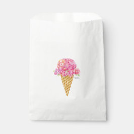 Sacolinha Sacos de Favor de Cone de Sorvete de Flor
