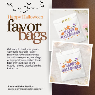 Sacolinha Sacos de Favor de Feliz Halloween