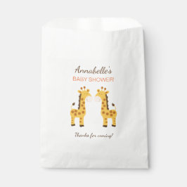 Sacolinha Sacos de Favor de Festa de Girafas Gêmeas