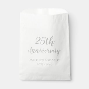 Sacolinha Sacos de Favor de Festa de Papel do 25º Aniversári