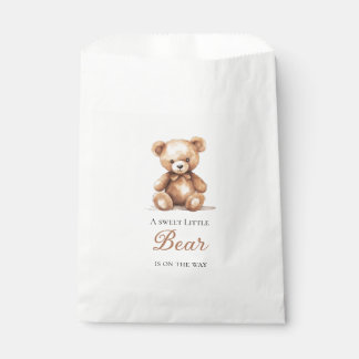 Sacolinha Sacos de Favor para Chás de Bebê de Ursinho de Pel