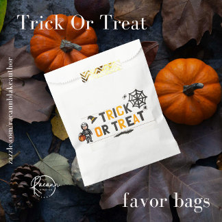 Sacolinha Sacos de Favor para o Halloween 'Trick or Treat'