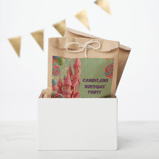Sacolinha Sacos de Favor Pastel Candyland para Aniversário d