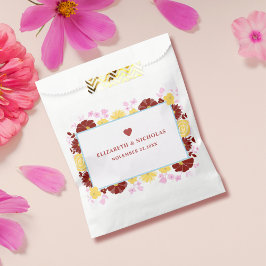 Sacolinha Sacos de favores de casamento chiques com nome per