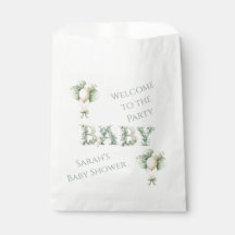 Sacos de favores para chá de bebê Baby in bloom