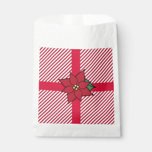 Sacolinha Sacos de Presente de Natal Poinsettia