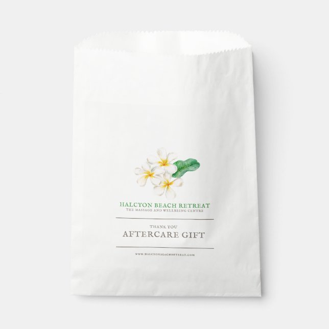 Sacolinha Sacos de presentes de beleza após cuidados frangip (Frente)