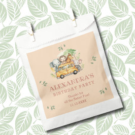 Sacolinha Safari Animal Pink Rapariga Selva Aniversário Obri