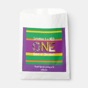 Sacolinha Safari de Partido Selvagem Um primeiro aniversario