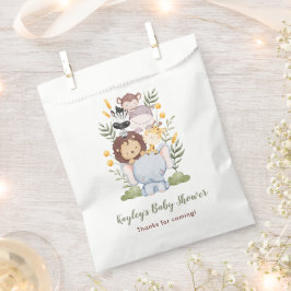 Sacolinha Safari Favor Bolsas - Chá de fraldas de Rapazes da