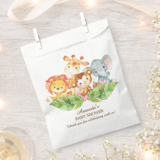 Sacolinha Safari Jungle Chá de fraldas Favor Bolsas