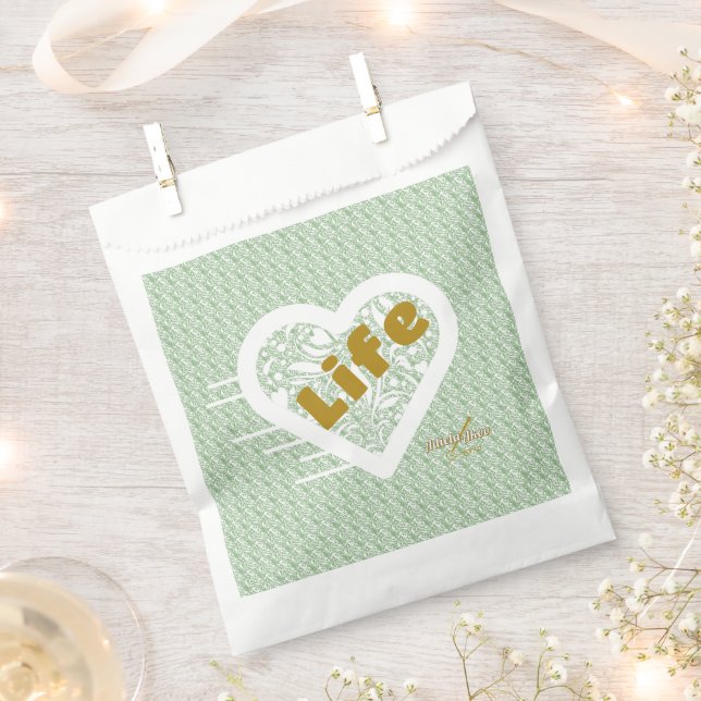 Sacolinha Sage Life Favor Bags desenhadas por Poet Adiela Ak (Cortado)