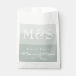 Sacolinha Sage Modern Script Wedding Favor Bag