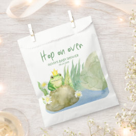 Sacolinha Salto sobre o Chá de fraldas Sapo Watercolor Princ