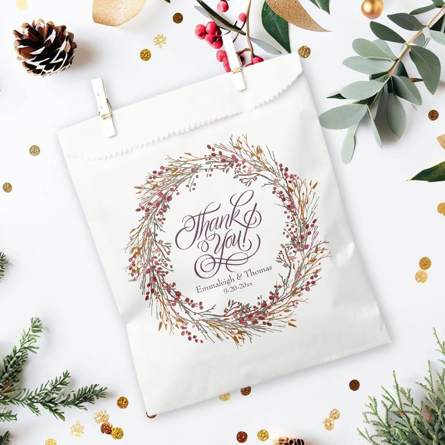 Sacolinha Scarlet Red Seasonal Floral Casamento (Criador carregado)